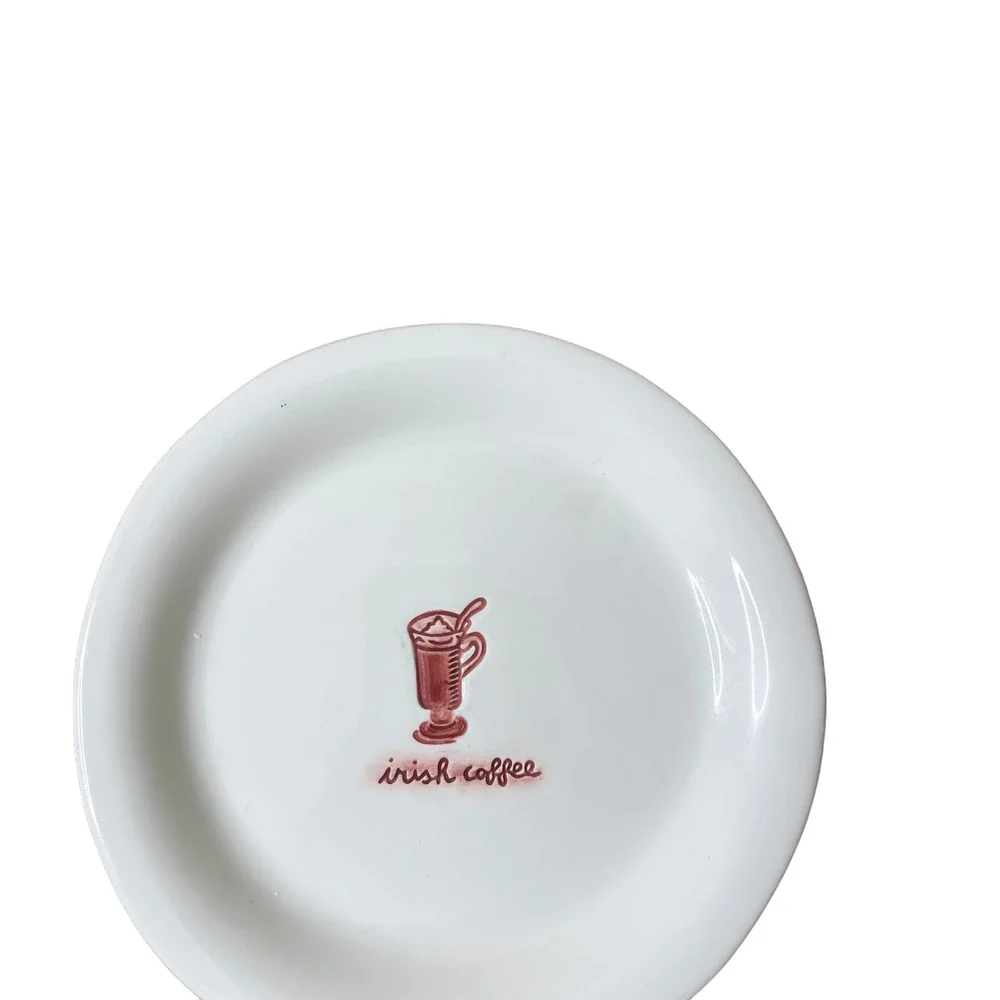 Williams-Sonoma Holiday Beverage Irish Coffee Plate‎ Saucer 6.5